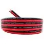 GS Power 8 AWG (American Wire Gauge) Copper Clad Aluminum Zip Cord Cable for Car Audio Radio Amplifier Remote Battery 12 Volt Automotive Wiring, 50 ft Red & Black Bonded