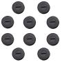 Heyiarbeit Carbon Brush Holder Caps 22mm O.D. 6mm Thickness Electric Motor Brush Cover Plastic Fitting Thread Black 10pcs