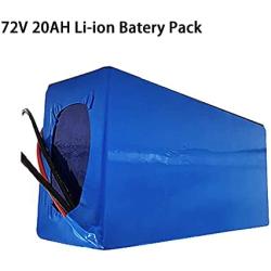 Jieoto 72V Ebike Battery Pack 20AH/ 30AH/ 40AH Waterproof Rechargeable Lithium Battery with Charger Suitable for 2800W 2500W 2000W 1800W 1500W 1200W 1000W Electric Motorcycle Motors