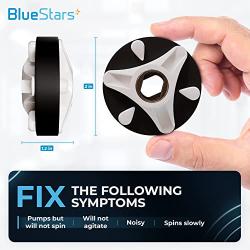 Heavy Duty 285753A Direct Drive Motor Coupling Kit with Metal Core Replacement Part by Blue Stars - Exact Fit for Whirlpool & Kenmore Washers - Enhanced Durability and Support Heavy Duty - Pack of 4