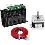 Usongshine Stepper Motor Driver TB6600 4A 9-42V Nema 17 Stepper Motor Driver CNC Controller +17HS4401 Motor Single Axes Phase Hybrid Stepper Motor for CNC/42 57 86 Stepper Motor