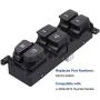 AiYiGu Power Main Window Switch Master Control Compatible with 2009 2010 Hyundai Sonata Door Lock Button Controller Front Left Driver Side Replacement OEM 93570-3K600 935703K600 641-51097L
