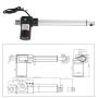 Electric Linear Actuator, Asixx DC 12V Linear Actuator 4000N Max Lift 300mm Stroke Electric Motor for Medical Auto Car