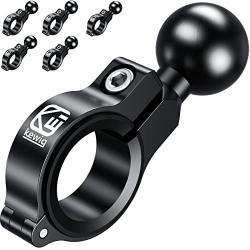 BRCOVAN Aluminum Alloy 1 Ball Handlebar Mount Base for Rails 0.5 to 1.26 in Diameter, Compatible with RAM Mounts 1 Inch Ball Socket Arm & Motorcycle Bike Phone Mount Holder (Set of 5)