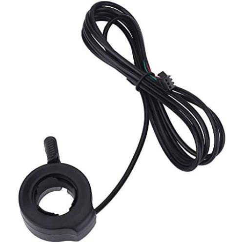 Yosoo Health Gear 3 Wire Thumb Throttle, Electric Bike Thumb Throttle, Electric Scooter Throttle, Black Plastic Speed Control 3 Wires Speed Controller Left Right Handle for Electric Scooter