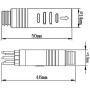 Electric Bicycle 9 Pin 60cm Male Motor Cable Ebike Motor Adapter with Hall Sensor Connector Ebike Conversion Parts