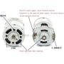 Nuojie Electronic Components Motor 997 Powerful DC Motor 12-36V High Speed Motor, Silent Ball Bearing Motor (Speed(RPM) : 6000 18000RPM)