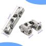 Aopin 5mm to 5mm Rotatable Universal Joint Coupling Shaft Stepper Motor, Length 52mm / 2.05