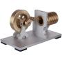Teerwere Stirling Engine Motor Metal Single Cylinder Flame Licker Engine Vacuum Stirling Engine Model Toy with Double Bearing Support (Color : Gold, Size : One Size) Teerwere Stirling Engine Motor Metal Single Cylinder Flame Licker Engine Vacuum Stirling Engine Model Toy with Double Bearing Support (Color : Gold, Size : One Size)