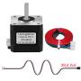 Usongshine Nema 17 Stepper Motor 42BYGH 1.8 Degree 38MM 1.5A 42 Motor (17HS4401S) 42N.cm (60oz.in) 4-Lead with 1m Cable for DIY CNC 3D Printer