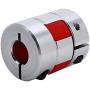 10mm x 8mm CNC Flexible Plum Coupling Shaft Coupling CNC Stepper Motor Encoder Coupler Stepper Motor Encoder Connector Coupler D25 L30 Jaw Clamp Aluminum Alloy