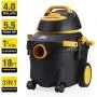 Shop-Vac 4 Gallon 5.5 Peak HP Wet/Dry Utility Vacuum with SVX2 Motor Technology, 3 in 1 Function Portable Shop Vacuum with Cart, Attachments, 5914000