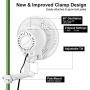 Grow Tent Fan,Oscillating Clip Fan 6
