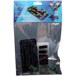 Quantum Four Motor Driver Soldering Projects DIY Electronics Kits with Online Documentation - Soldering Practice Kit for Learning Teaching, Compatible with Microcontrollers Like Arduino