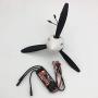 Vehicles-OCS 1060 10x6x3 Blade Propeller with Motor ESC Power System for RC Scale Airplane DIY - (Color: Pro Spin Motor esc 4)