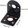 MECCANIXITY Motor Base Motor Mounting Bracket Holder 32x26x32mm Black for Gear Motor 4 Pack
