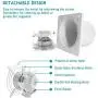 HG POWER 6 Inch Exhaust Fan, 308CFM Through Wall Fan Bathroom Extractor Ventilation Fan Blower Ceiling and Wall Mount for Attic Garage Kitchen Bathroom Windows Fan
