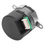 Micro Servo Motor with Rotary Encoder 100 Line Port, Dual Channel High Precision Control Metal Gear Motor, No-load Speed 12V-3100RPM 24V-6100RPM for RC Toy Remote Control(24V)