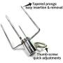 BBQ Grill Rotisserie Replacement Parts Rotisery AC Motor Plus Universal Rotisery Spit Meat Forks for Weber Grill Pro Rotisserie