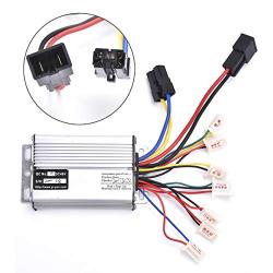 Aftermarket Controller 48v 1000w for Brushed Electric Motor Engine Scooter with Black Battery Connector Terminal