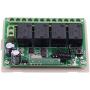 12V RF Wireless Relay Remote Control Switch, 10A Universal 4-Channel 433MHz Remote Control Relay Switch for Motor, DIY Function, Home Use & More (2 Transmitters with 1 Receiver)