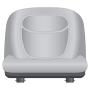 Stens - 420-182 High Back Seat, John Deere AM131531, ea, 1, Yellow