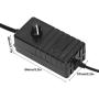 Zunate Universal Power Adapter, 24W 2A 3‑12V Adjustable Voltage Speed Regulation Switching Replacement Power Supply for LCD, LED Light Bar, Motor(Black)