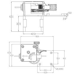 Ender 3 Extruder Feeder with Nema17 Stepper Motor Upgrade Kit for Ender 3 V2,Ender 3 Pro,Ender 3,CR10 S,CR 10 Series 3D Printers