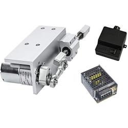BEMONOC DIY Reciprocating Cycle Linear Actuator Kit with DC Gear Motor 24 Volt 200RPM Stroke 5/10mm With Switching Power Supply & Speed Controller