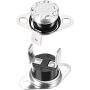uxcell KSD301 Thermostat 60°C/140°F 10A Normally Open N.O Adjust Snap Disc Temperature Switch for Microwave Oven Coffee Maker 2pcs