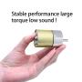 520 High Torque Micro Brush DC Motor Low Speed Gear Reduction Motor Eccentric Shaft Gearbox Diameter 37mm High Torque All Metal Gear Electric Micro Gear Motor (24 Volt, 200RMP)