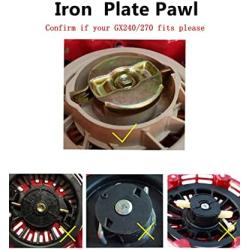 YAMAKATO GX270 Recoil Pull Starter w/Pull Cord for Honda and Clones GX240 8hp 9hp 301cc Red