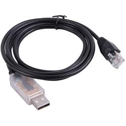 USB RS485 Servo Motor Console Cable for Estun Pronet (6FT, Transparent USB Housing(with 2 led Showing))