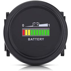Estink 12V/24V/36V/48V/72V Cart Battery Indicator, Round Status Indicator for Cart