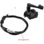 Aramox Throttle Cable, 22mm(7/8 in) Motorcycle ATV Thumb Accelerator Controller Dirt Bike Throttle Wire Cable Assembly