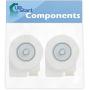 2-Pack DA31-00146E Evaporator Fan Motor Replacement for Samsung RF26XAEWP/XAA Refrigerator - Compatible with DA31-00146E Fan Motor - UpStart Components Brand