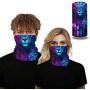 LACOMA Unisex Seamless Rave Bandana Neck Gaiter Tube Mask Headwear, Motorcycle Face Mask for Men Women Face Scarf