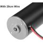 uxcell Double Shaft Worm Gear Motor DC 12V 110RPM High Torque Speed Reduction Motor with Metal Gearbox