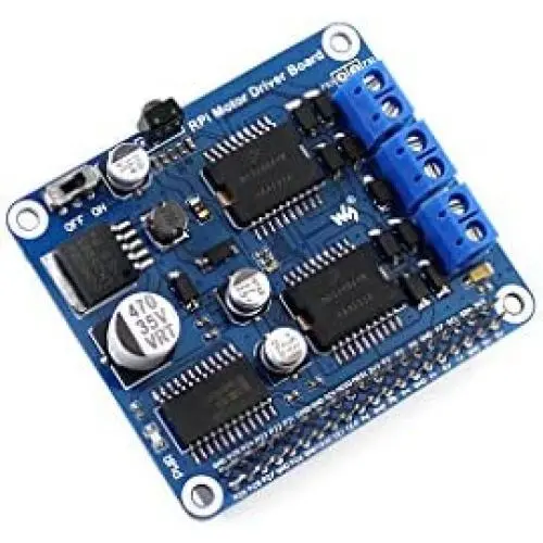 Raspberry Pi Motor Driver Expansion Module Board DC Motor Stepper Motor Driver with Freescale H-Bridge Driver MC33886 for DIY Mobile Robot Remote Control Based on Raspberry Pi