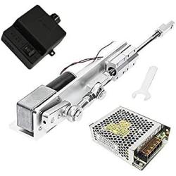 BEMONOC DIY Design DC 24V Linear Actuator Reciprocating Motor Stroke 70mm Adjustable+Switching Power Supply 110V-240V+PWM Speed Controller