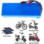 Jieoto Ebike Battery 48V 10Ah Bicycle Lithium Ion Batteries with Charger BMS Electric Bicycle Battery for 1000W 700W 500W 350W 250W 100W Bike Motor