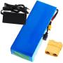 Jieoto 48V 10Ah 13S 3P Lithium-ion Battery Pack 10000mAh Electric Bike Li Battery Fit for 200W 250W 350W 500W 750W 1000W Motor with Charger for Golf Cart Electric Scooter Tricycles