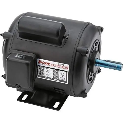 Grizzly Industrial H5376 - Motor 3/4 HP Single-Phase 1725 RPM ODP 110V