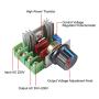 DIANN 2pcs 2000W PWM AC Motor Speed Control Module Dimmer Speed Regulator 50-220V 25A Constant Adjustable Voltage Regulator