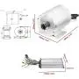 36V Electric Brushless DC Motor Kits 1000W BLDC Mid Motor 3100RPM 27.7A with 30A Speed Controller Handlebar Twist Grip Throttle Go Kart Motor Kit
