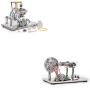 Sunnytech Hot Air Stirling Engine Motor Model Educational Toy Electricity Generator Colorful LED SC02M-SC001