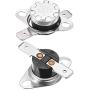 uxcell KSD301 Thermostat 90°C/194°F 10A Normally Closed N.C Adjust Snap Disc Temperature Switch for Microwave,Oven,Coffee Maker 2pcs