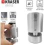 KRASER KR10S Motorcycle Lock with Alarm 120dB Anti Theft Alarm Lock, Approved Disc Brake Lock Security for Motorcycles, Disc Lock Motorcycle Motorbike Scooter, Locking Shaft ø10, Stainless Steel