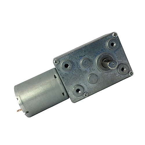 BEMONOC High Torque DC 6V Low Speed 1 RPM Geared Reducer Motor with Worm Gear Box for Robot Parts