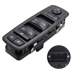 Driver Side Master Power Window Switch Compatible with Chrysler Dodge Ram Vehicles 2011-2019 Chrysler 200 300 Charger Ram 1500 2500 3500 4500 5500 Replaces 68139805AB 68231805AA 68271206AB 68139805AD